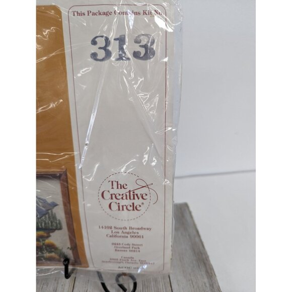 The Creative Circle Bob Fleming Crewel Yarn Needlework Old Wagon 313 0313 - Picture 3 of 4